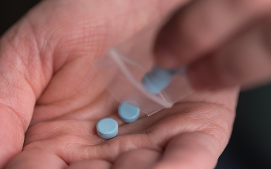 Close-up of fentanyl pills