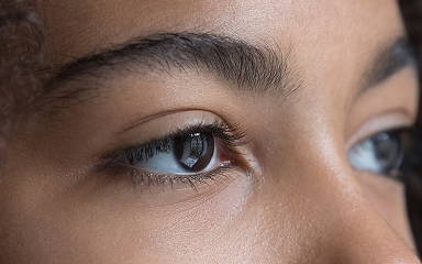 Close-up of person’s eye